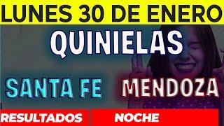 Resultados Quinielas Nocturna de Santa Fe y Mendoza, Lunes 30 de Enero