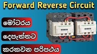 Reverse Forward DOL Starter Power and control Wiring - Motor control circuit Sinhala / 3 phase motor