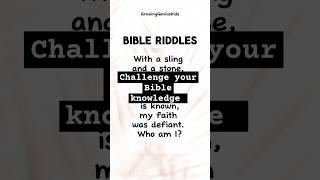 Bible riddle: Guess the Bible character. #biblequiz #faith