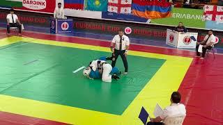 Fight in the Category M-U16-58 kg. Kudo Eurasian Championship 2024.