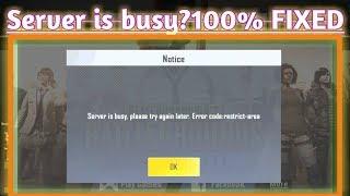 Pubg Lite server is busy 100%fixed|updated 2020