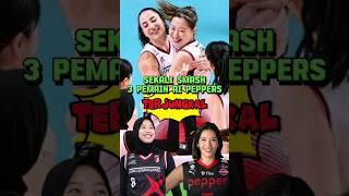 Sekali smash keras Giovanna Millana 3 Pemain AI Peppers terjungkal #bolavoli #korea #shorts #fyp