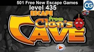 [Walkthrough] 501 Free New Escape Games level 435 - Escape from clan's cave - Complete Game