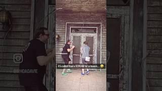Should have NEVER tried getting inside this HAUNTED HOUSE!  #shorts #youtubeshorts