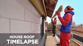 ROOF. Couple Builds Amazing HOUSE - TIMELAPSE