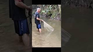 Menjala Ikan Di Sungai Yang Belum Diterokai Manusia, Auto Banjir Ikan. #menjalaikan #fishing