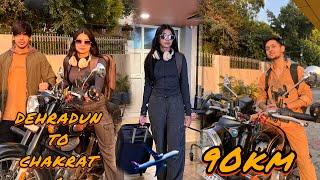 RUCHI,HARSHIT और RUHI बने लुटेरे (डाकू)|| DEHRADUN TO CHAKRATA BY BIKE ️||Ruchi Mohit Vlogs ||