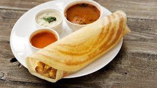 Crispy Masala Dosa Recipe - Tricks & Tips For Dosai with Batter CookingShooking