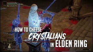 How to Cheese the Crystalians at Academy Crystal Cave in Elden Ring (Easy Kill)