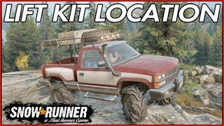 SNOWRUNNER CHEVY CK1500 LIFT KIT or RAISED SUSPENSION LOCATION