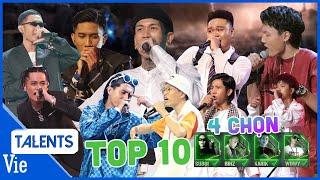 Nhìn lại TOP 10 BẢN RAP XUẤT SẮC giành 4 CHỌN từ Binz, Karik, Wowy, Suboi ở vòng chinh phục RAP VIỆT