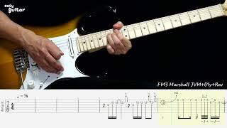 Scorpions - Wind Of Change Guitar Solo Lesson With Tab (Slow Tempo)