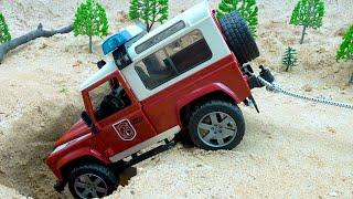 Police Car Rescue Accident Fire Truck | Car Toys Stories | BIBO STUDIO