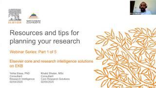 Resources and Tips for Planning your Research - EKB & Elsevier (Arabic)