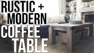 Rustic + Modern Coffee Table | Shanty2Chic