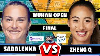 LIVE: Sabalenka A vs Zheng Q • Wuhan Open 2024 | #finals #Sabalenka #Zheng #tennis #wta #atp