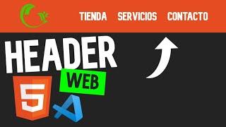  Como HACER el HEADER de una PAGINA WEB 