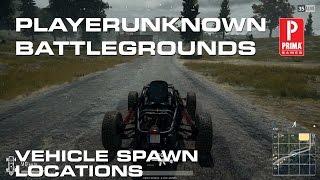 PlayerUnknown Battlegrounds Car Spawn Locations