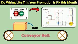 Electrical Wiring Diagram for Conveyor Belt Circuit with Limit Switch ‪@TheElectricalGuy