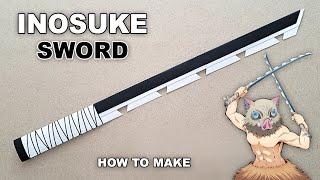 HOW TO MAKE INOSUKE SWORD FROM PAPER - ( DEMON SLAYER )