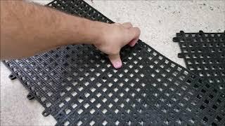 Piso Acqua Kap Modulado 30x30cm 6 Peças Preto Kapazi - Noah Shop