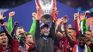 Jurgen Klopp and Liverpool players emotional as they lift Champions League trophy