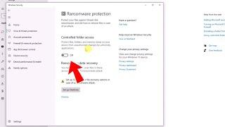 How to fix controlled folder access requires turning on real time protection in windows 10/11