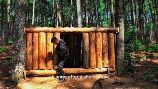 build a temporary wooden house to survive - Lý Tiểu Mã