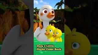 Only Two Little Ducks Came Back! #fivelittleducks #singalong #rhymesshorts #shortsforkids