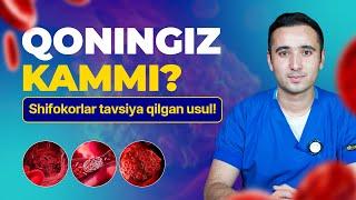 Қонда Гемоглабинни ошириш усуллари | Қонни Кўпайтириш Учун Махсулотлар ва Тавсиялар