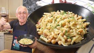 Pasta with Chickpeas Recipe (White Sauce Version) - Pasta e Ceci