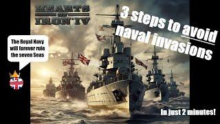 HOI4 Guide - 3 Steps to stop naval invasions in 2 minutes