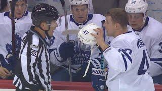 Komarov gets called for rare "illegal equipment" penalty