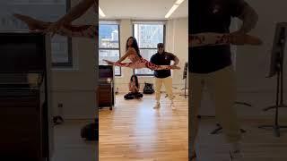 WWE Sasha Banks and Naomi with their stretch coach #asmr
