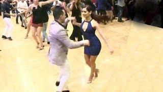 Michelle Morales social salsa dancing @ Seattle Congress!