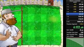 Plants vs. Zombies Any% TOOL ASSISTED SPEEDRUN!!!!!