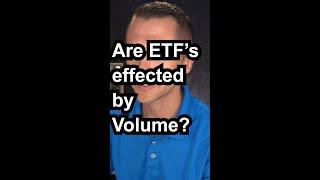 Is the price of an ETF effected by volume?