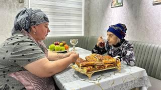 Grandma Making Delicious Jam Pie Recipe | Delicious Recipes in the Kitchen