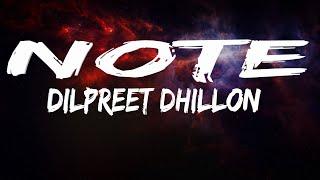 Note | Dilpreet Dhillon | Lyrics