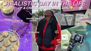 Life as a Christian Teen Girl in 2024 | productivity, school, monthly reset, self care