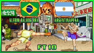 Stteet Fighter 2: Champion Edition - KLEBIM BALROG BRA (BRA) VS (ARG) ARGENTINAPESA [Fightcade/FT10]