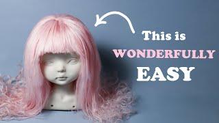 How to Make a Mohair Doll Wig in 5 Easy Steps!