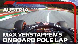 Max Verstappen's Onboard Pole Lap | 2021 Austrian Grand Prix | Pirelli