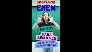 3 Passos para você arrasar na prova de matemática do ENEM