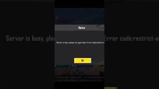 server is busy please try again later error code restrict area | pubg login problem | how to login