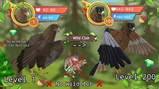 Wildcraft Level 1 to 200 eagle part 1 ( 1 to 100 ) No wildclub 