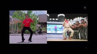 Megastar Chiranjeevi x Powerstar Pawan Kalyan Dance Sync Veena Step | Dai Dai Dhamma Step