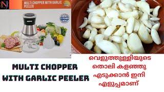 Multi Chopper With Garlic Peeler/Electric Chopper Review/ഇലക്ട്രിക് ചോപ്പർ/Garlic Peeler/Chopper