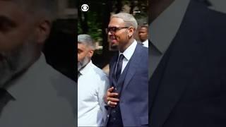 Chris Brown pleads not guilty to beating music producer with a bottle in 2023 #shorts