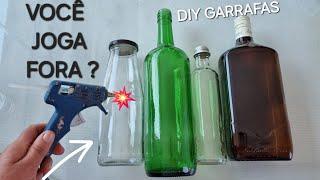 Faça Você Mesmo Decoração em Garrafas de Vidros Fácil de Fazer e Vender DIY ideias